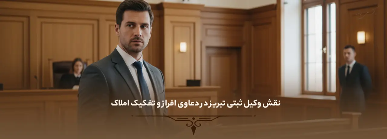 وکیل امور ثبتی 3 نقش وکیل ثبتی تبریز در دعاوی افراز و تفکیک املاک