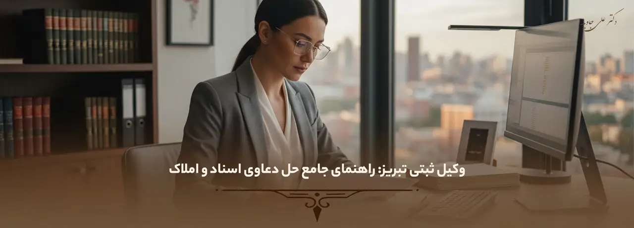 وکیل امور ثبتی 1 وکیل ثبتی تبریز: راهنمای جامع حل دعاوی اسناد و املاک